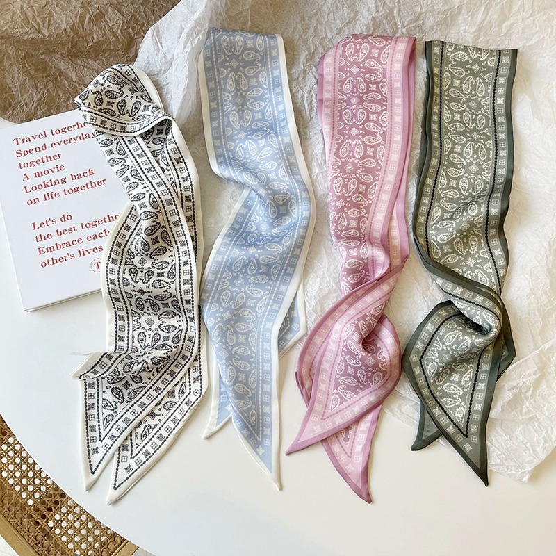 Women Fashion Necktie - Серия комплектов, шелковый атласный шарф, женские