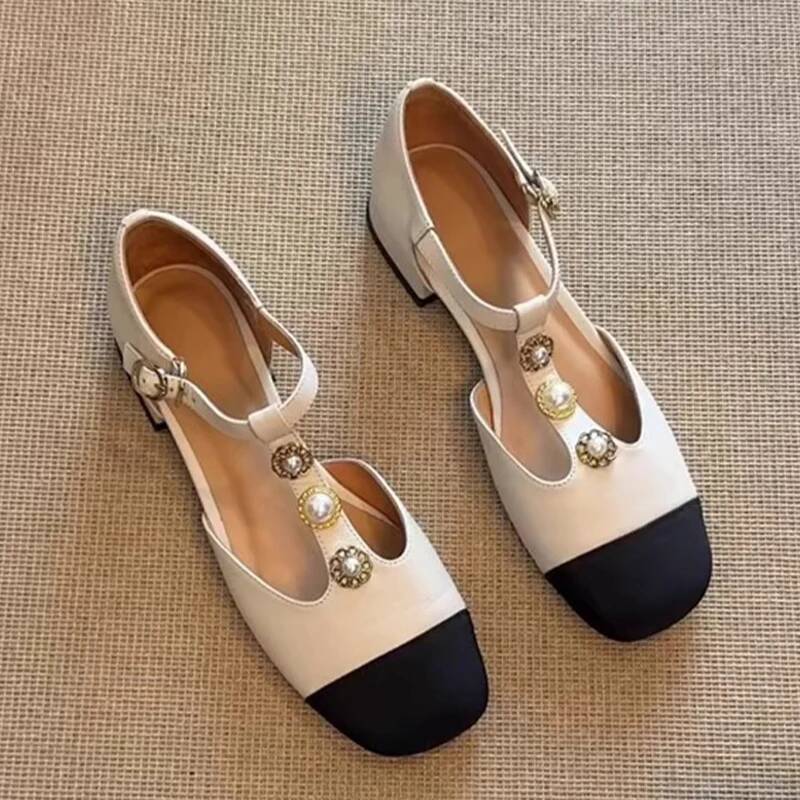 Women'S Fashion Shoes - Женские босоножки на каблуке с квадратным