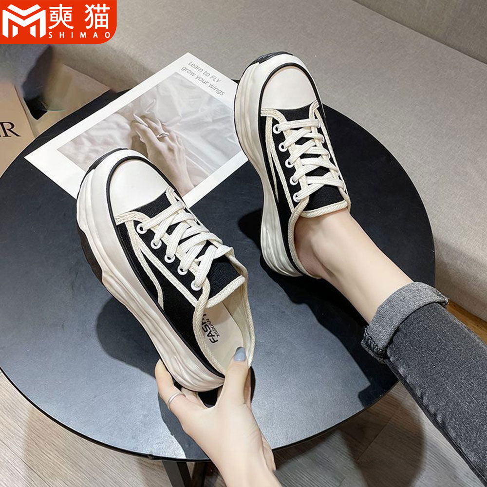 Women'S Fashion Korea - Женские полутапочки-мюли на платформе без каблука,