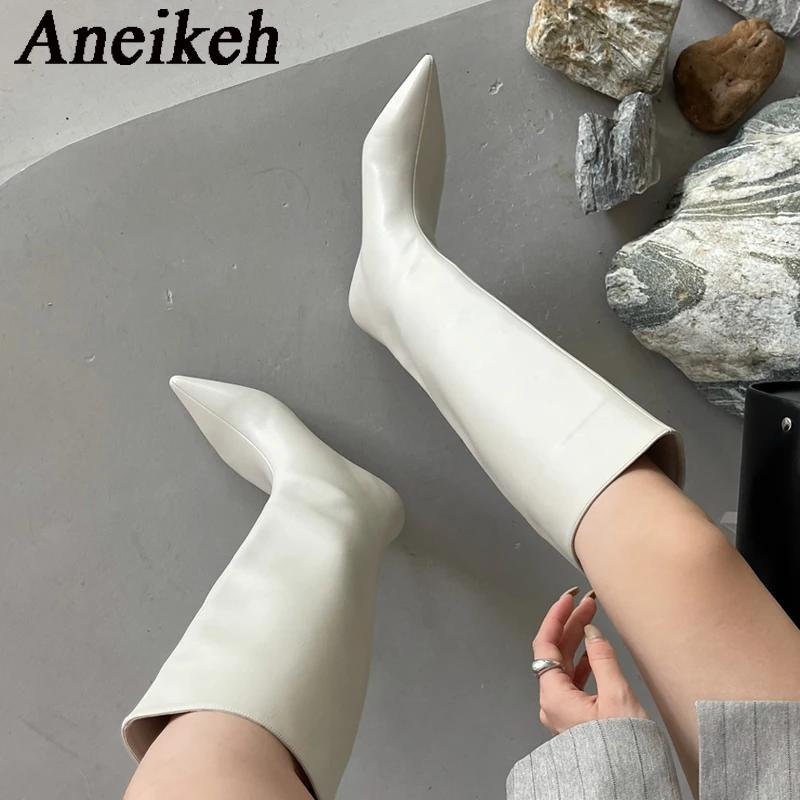 Aneikeh 2027 Модные сексуальны – обзор и цена Women'S Fashion Knee High Boots