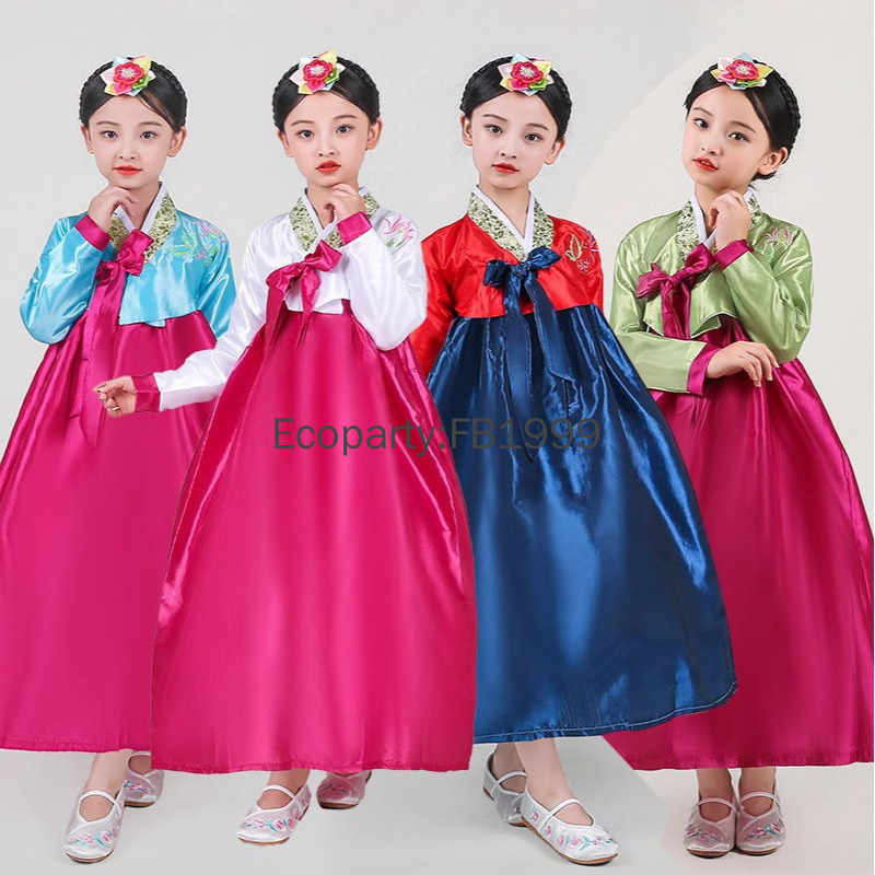 4-цветное платье ханбок для де – обзор и цена Women'S Fashion Korea