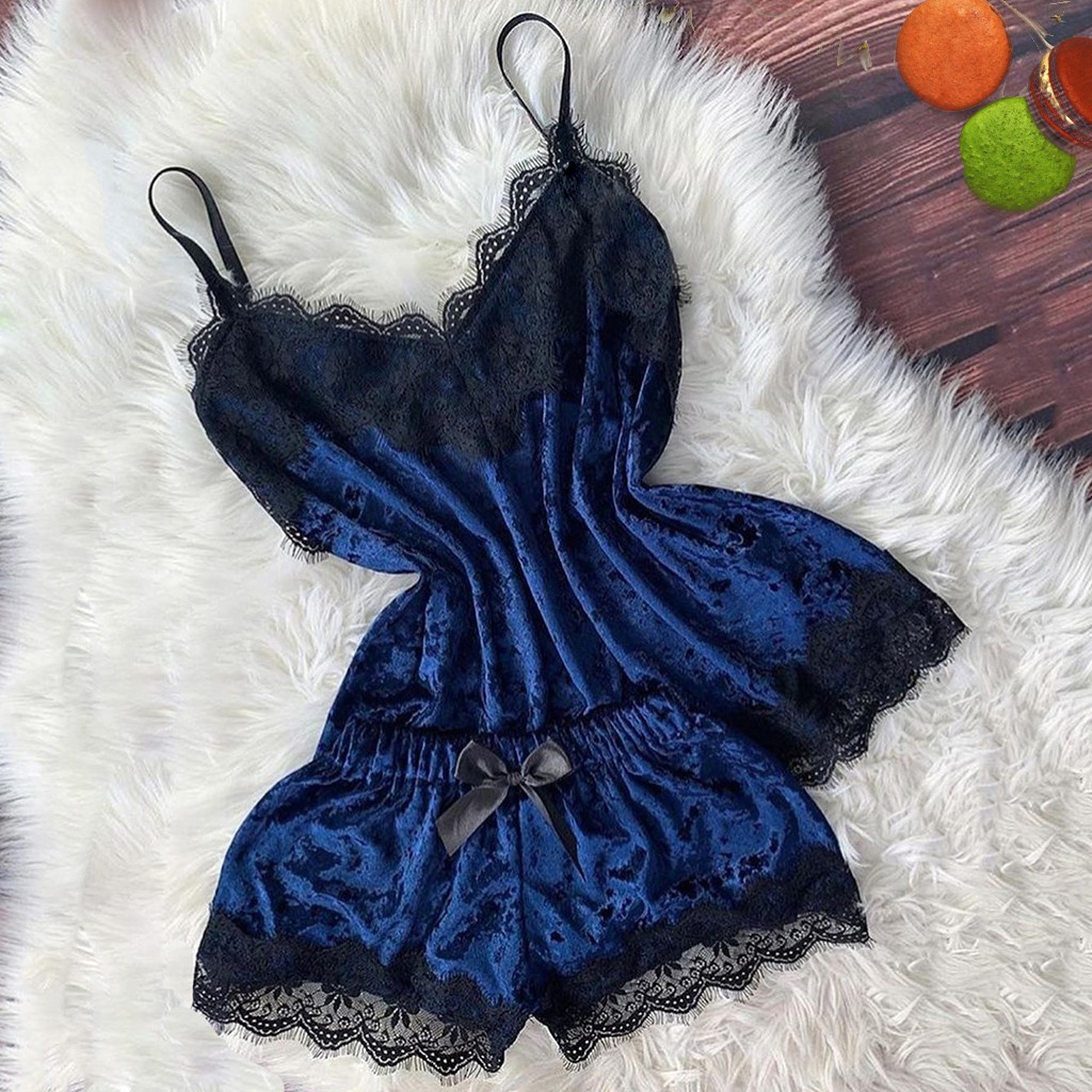 Летние пижамы женские бархатны – обзор и цена Lace Trim Cami