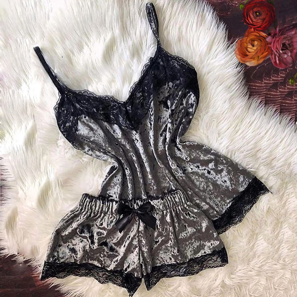 Летние пижамы женские бархатны – обзор и цена Lace Trim Cami