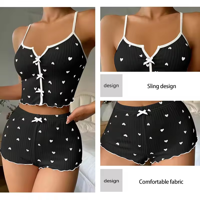 Новый комплект женской пижамы: – обзор и цена Lace Trim Cami